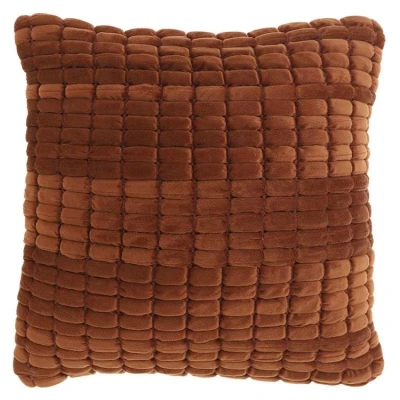 Afbeelding van Unique Living Sierkussen Kensi Redwood 45x45cm