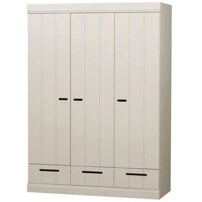 Afbeelding van WOOOD Connect 3 deurs Kledingkast Grenen Dust 195x140x53