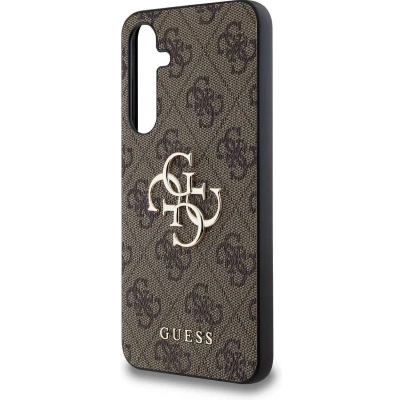 Afbeelding van Guess 4G Metal Logo Back Case Geschikt voor Samsung Galaxy A35 (A356) Bruin