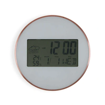 Afbeelding van Muurklok Versa Wit Plastic Minimalist 2,8 x 25 cm