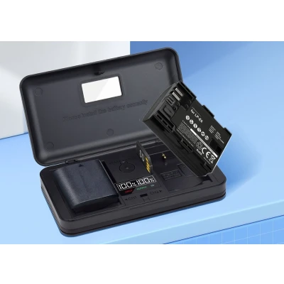 Afbeelding van Mcoplus Acculader Duo USB (voor Canon LP E6NH) SD