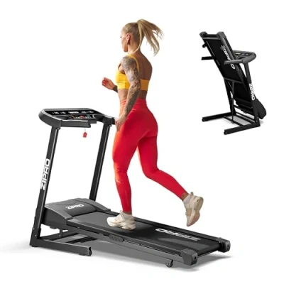 Afbeelding van Zipro® Pulse Elektrische Loopband 1 12 km/h Wandelband Cardiotraining LCD display Programma’s Eenvoudig opvouwen naar een verticale positie Nauwkeurige gegevensmeting Hartslagmeting