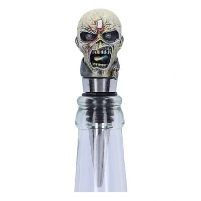 Afbeelding van Nemesis Now Iron Maiden Piece of Mind flessenstop, officieel gelicentieerd, zilver, 10 cm