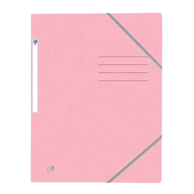 Image de Oxford Top File+ farde à élastique en carton A4 rose pastel