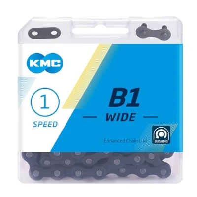 Afbeelding van ketting B1 breed 1/2 x 1/8 inch 112S single speed zwart