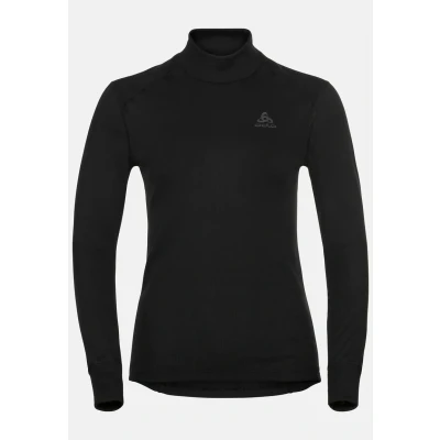 Afbeelding van ODLO BL Turtle NECK L/S Active WARM ECO Hemd black, Dames, Maat: Large, Black