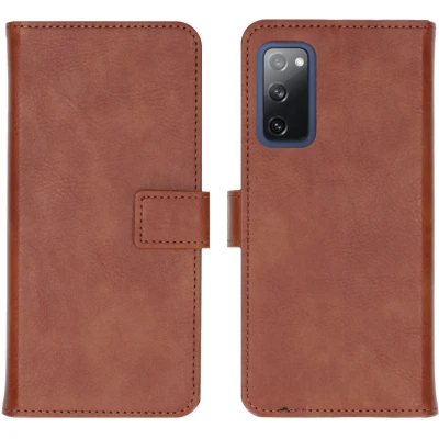 Afbeelding van iMoshion Hoesje Geschikt voor Samsung Galaxy S20 FE Met Pasjeshouder Luxe Bookcase Bruin
