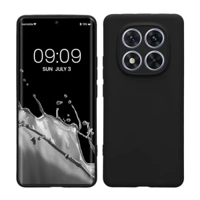 Afbeelding van kwmobile telefoonhoesje geschikt voor Xiaomi Redmi Note 14 Pro 5G / Poco X7 Hoesje smartphone Precisie camera uitsnede In mat zwart
