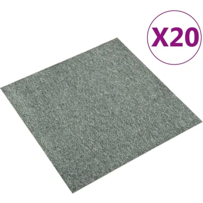Afbeelding van Tapijttegels 20 st 5 m² 50x50 cm groen
