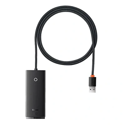 Afbeelding van Baseus 5 in 1 USB C Adapter A Meter Kabel Zwart