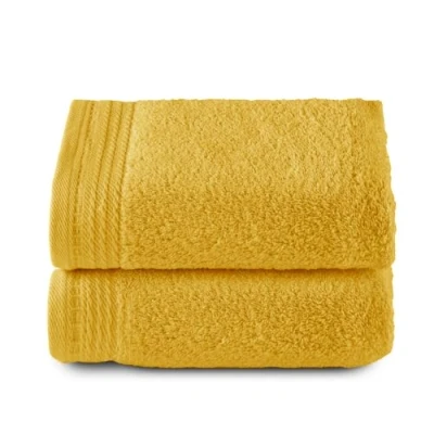 Afbeelding van Top Towel Premium grote badhanddoeken, 2 50 x 100 cm, 100% katoen, 600 g, citroen