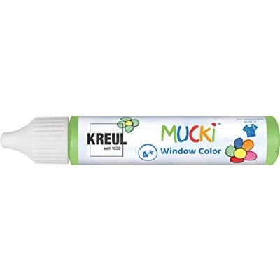 Afbeelding van Kreul Mucki Window Color 24412 Raamverf op waterbasis, zonder parabenen, glutenvrij, lactosevrij, veganistisch, gemakkelijk te lakken, afwasbaar