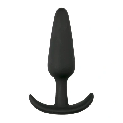 Afbeelding van Zwarte Kleine Buttplug Met Handvat Levensecht Gevoel