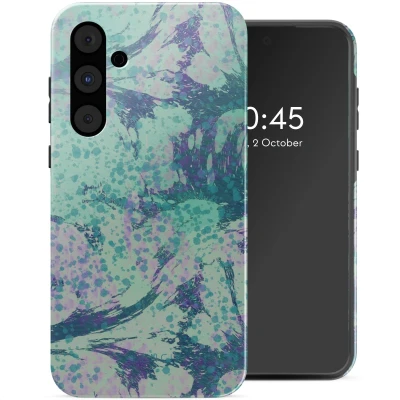 Afbeelding van Selencia Hoesje Geschikt voor Samsung Galaxy A55 Vivid Backcover Fresh Paint Green