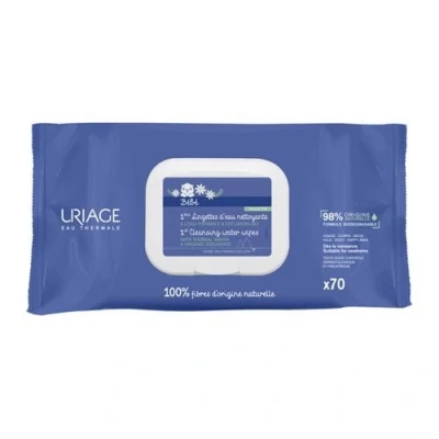Image de Uriage Bébé 1st Cleansing Water Wipes 70 pièces