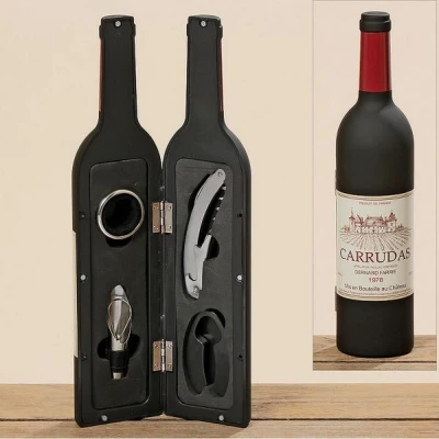 Afbeelding van Wijnaccessoire set van 4 stuks