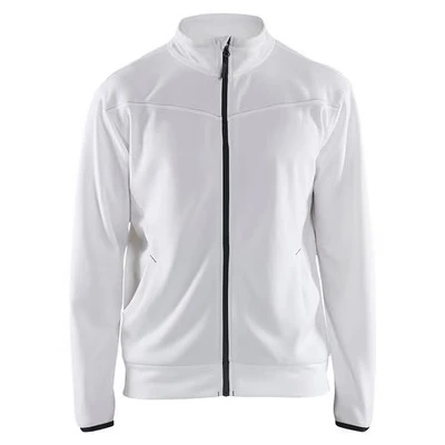 Image de Sweat zippé blanc/gris foncé