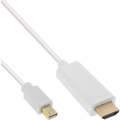 Afbeelding van Premium Mini DisplayPort 1.2 naar HDMI 1.4 kabel (4K 30 Hz) / wit 2 meter