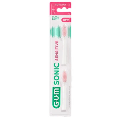 Afbeelding van 1+1 gratis: GUM Opzetborstels Sonic Daily Sensitive 2 stuks