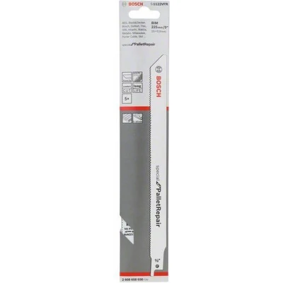 Afbeelding van Bosch Accessories 2608658030 Reciprozaagblad S 1122 VFR, Special for Pallet Repair, verpakking van 5 stuks 1 stuk(s)