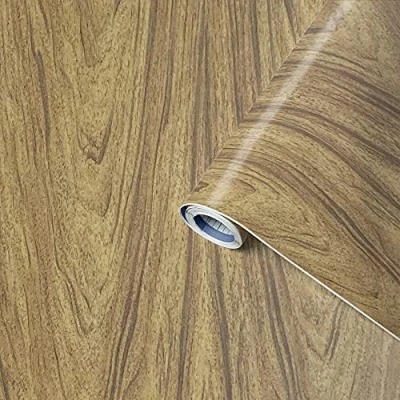 Image de Venilia Adhésif Noyer français Perfect Fix®, Feuille d&#039;effet bois, de meubles, Film adhésif, auto 67,5cm x 2m, 170µm (Épaisseur : 0,17 mm), 53345