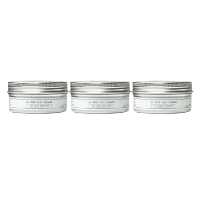 Afbeelding van DEPOT No. 302 Clay Pomade 75 ml 3 Pack