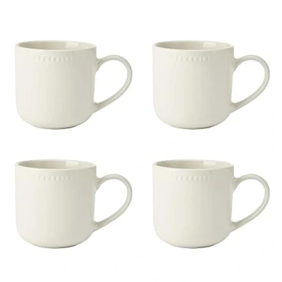 Afbeelding van Mikasa Cranborne 4 delige aardewerk mokken set, 320ml, Crème