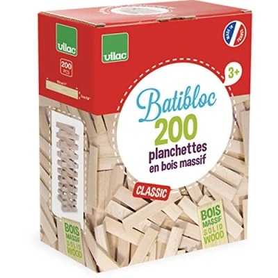 Afbeelding van Vilac 2134 Batibloc Classic 200 set van natuurhout