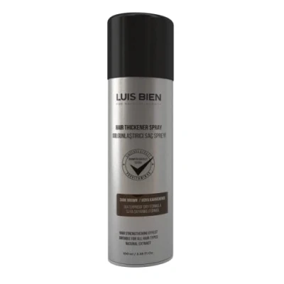 Image de Luis Bien Spray Correcteur pour Cheveux Épaississant et Efficace l&#039;anti calvitie denses 100 ml (Brun Foncé)