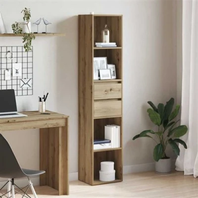 Afbeelding van vidaXL Boekenkast 36x30x171 cm bewerkt hout artisanaal eikenkleur