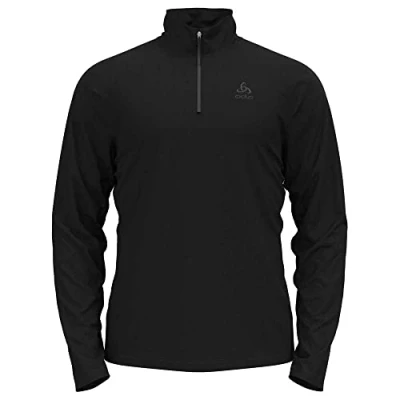 Afbeelding van ODLO MID 1/2 ZIP Berra Fleece trui, Heren, Maat: 54/56, Black