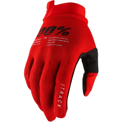 Afbeelding van 100% 2021 iTrack Crosshandschoenen Rood maat XXL