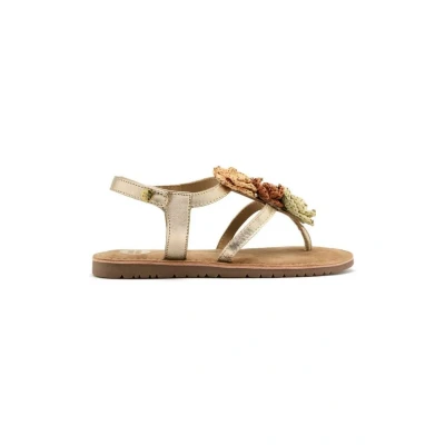 Afbeelding van Gioseppo FLOR Metalizada Newry Teensandalen voor kinderen, Maat: 32, Platino Leer