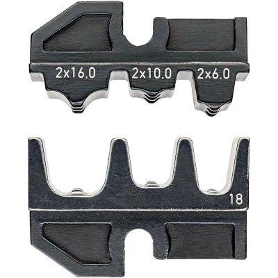 Image de KNIPEX 97 49 18 Matrices de sertissage pour manchons à double extrémité