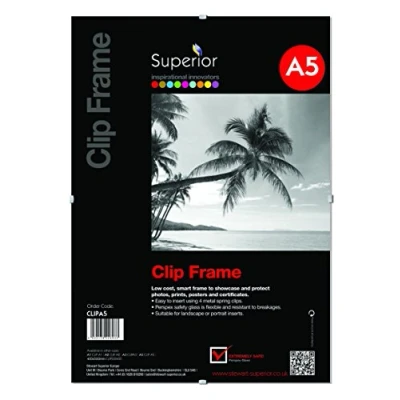 Afbeelding van Seco Fotolijst voor foto&#039;s en posters in liggend of staand formaat veiligheidsglas van plexiglas A5