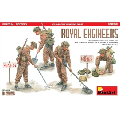 Afbeelding van 1:35 MiniArt 35292 Royal Engineers Special Edition Figures Plastic Modelbouwpakket