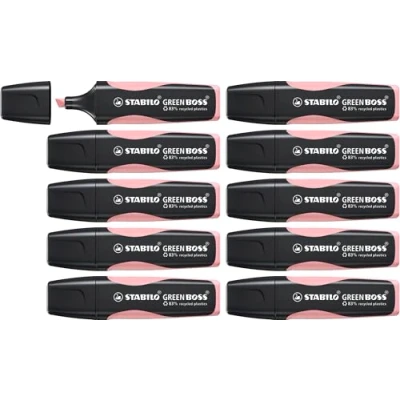 Afbeelding van Markeerstift STABILO GREEN BOSS 6070/129 poederroze