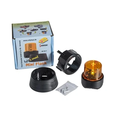 Afbeelding van Ferbedo 104017 Flashlight Orange (knipperlicht voor baby&#039;s, drager en traptractoren, politieauto&#039;s, voertuigmontage of stuurwiel), 401017