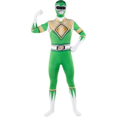 Afbeelding van Funidelia Green Power Ranger kostuum voor dames en heren, films bioscoop &amp; superhelden volwassenen accessoires Halloween, carnaval feesten. Maat M