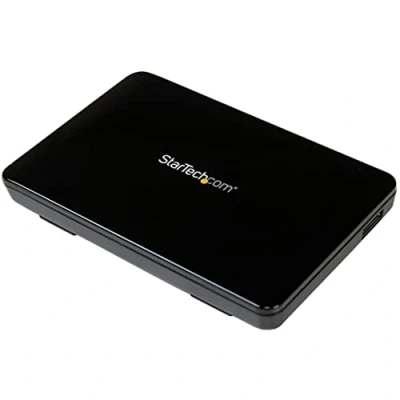 Afbeelding van StarTech.com Externe behuizing voor 2,5 inch SATA III en SSD harde schijf via USB 3.0 met UASP ondersteuning, draagbaar formaat (S2510BPU33)