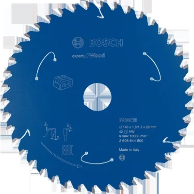 Afbeelding van Bosch 2608644500 Expert Cirkelzaagblad 140 x 20 42T Hout Carbide