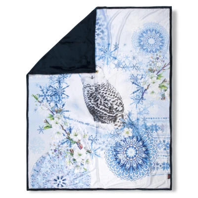 Afbeelding van Plaid 130x160 polyester HIP no.30490 blue