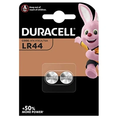 Afbeelding van Duracell Speciale lithium knoopcelbatterijen, type LR44, 8 stuks