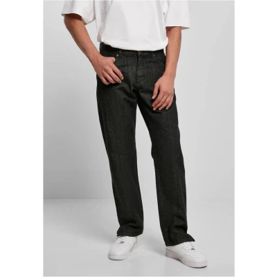 Afbeelding van Urban Classics Straight SLIT Jeans leg jeans, Heren, Maat: 34, Black raw