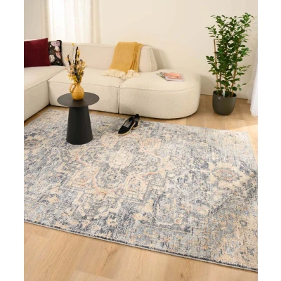 Afbeelding van Vintage Vloerkleed Classic Leonard Blauw 80x150 Cm