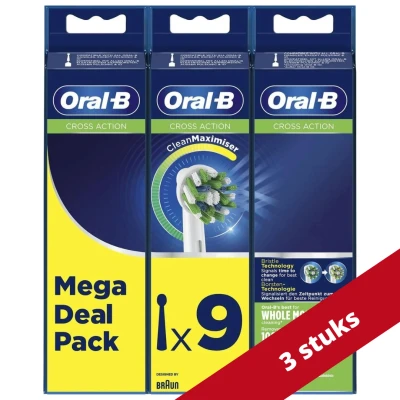 Afbeelding van Oral B Cross Action Clean Maximiser Opzetborstels 9ST