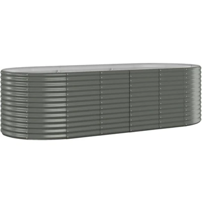 Afbeelding van vidaXL Tuinplantenbak Grijs 249 x 100 68 cm