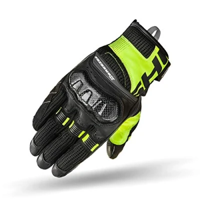 Afbeelding van SHIMA X BREEZE 2 motorhandschoenen voor heren, geventileerde handschoenen, touchscreen, zomertextiel met voegenbescherming van carbon, versterkte handpalm (Fluo, M)