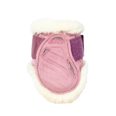 Image de Kentucky Protège Boulets Young Horse Velvet Vegan Fourrure Rose Vieux L