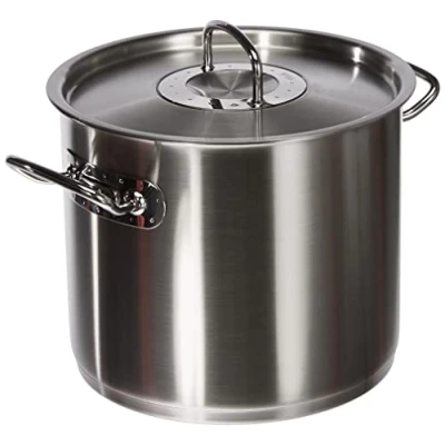 Afbeelding van Fissler original profi collection/roestvrij stalen pot (9,1 L) hoge kookpan met deksel, schaalverdeling aan de binnenzijde, roestvrij, alle warmtebronnen, inductie, zilver, 24 cm